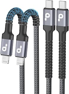 USB C to Lightning Cable 6FT, 2Pack USBC iPhone 13 Charging Cable Fast Charger MFi Certified Type C Cord Compatible with iPhone 14 13 12 11 Pro Max Mini X XS XR 8 Plus 10 SE iPad 8th (Grey)