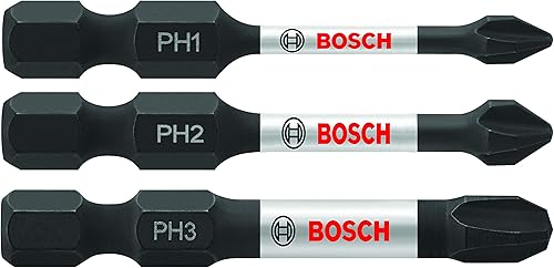 Miniatura 16 de BOSCH ITPH1102 - Paquete de 2 unidades de 1 pulgada. Phillips #1 Impact Tough Destornillador Brocas de Inserción
