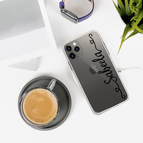 Miniatura 4 de Funda para teléfono con escritura a mano, transparente, compatible con iPhone 15, 14, 13, 12, 11 X, XS, XR, 8, 7, 6, 6s, Mini Pro Max
