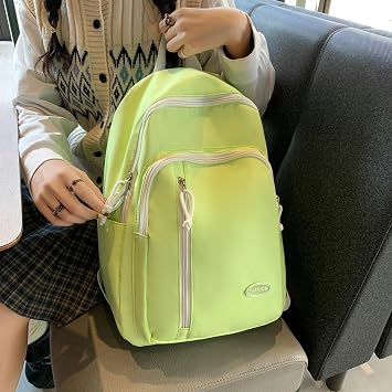 School bag Kids Backpack For School Cute Aesthetic Backpack Girls Student Bookbag Women College Travel Lightweight Book Bag-yellow