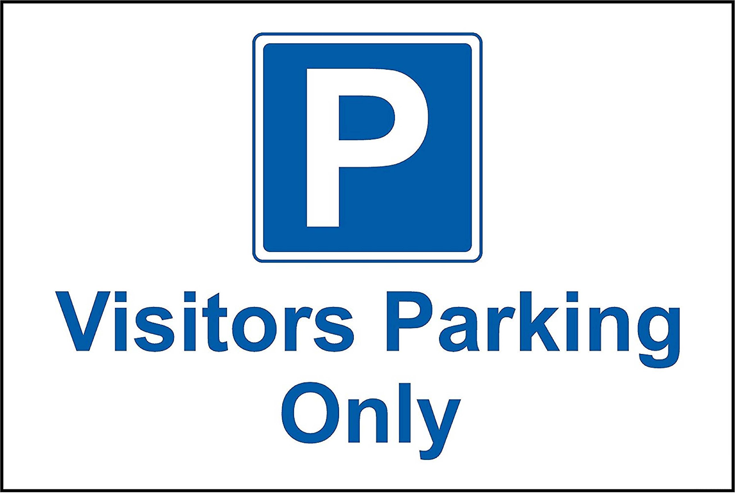 Visitors Parking only sign - 3mm Aluminium sign 300mm x 200mm