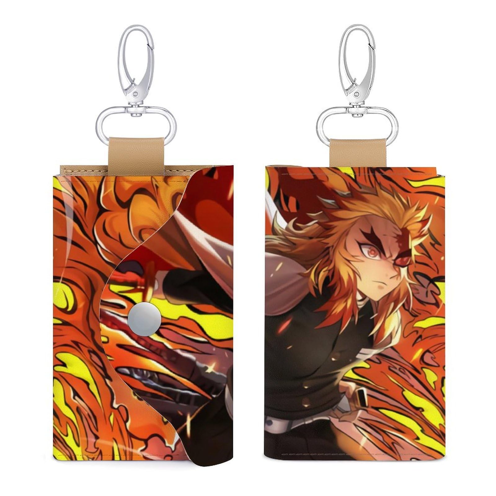 Amazon.co.jp: 鬼滅の刃 炎柱 煉獄杏寿郎 キーケース 6連フック