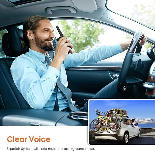 Miniatura 3 de Walkie Talkies de largo alcance, radio bidireccional M880 para adultos con pantalla LCDWakie-Talkies de resistencia con cancelación de ruido para