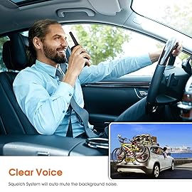 Two Way Radios for Adults, Topsung M880 FRS Walkie Talkie Long Range with VOX Belt Clip/Hands Free Walki Talki with Noise Cancelling for Women Kids Camping Hiking Cruise Ship (Orange 2 in 1)