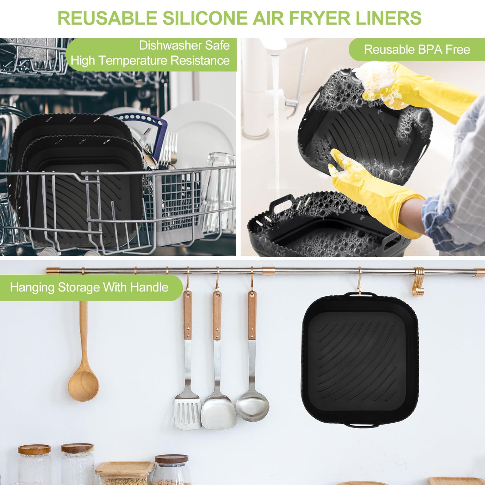Séparateur 3 Parties Pour Airfryer Philips 8.3L - Cuisson Simultanée - Lavable Au Lave-vaisselle - Accessoire Pratique