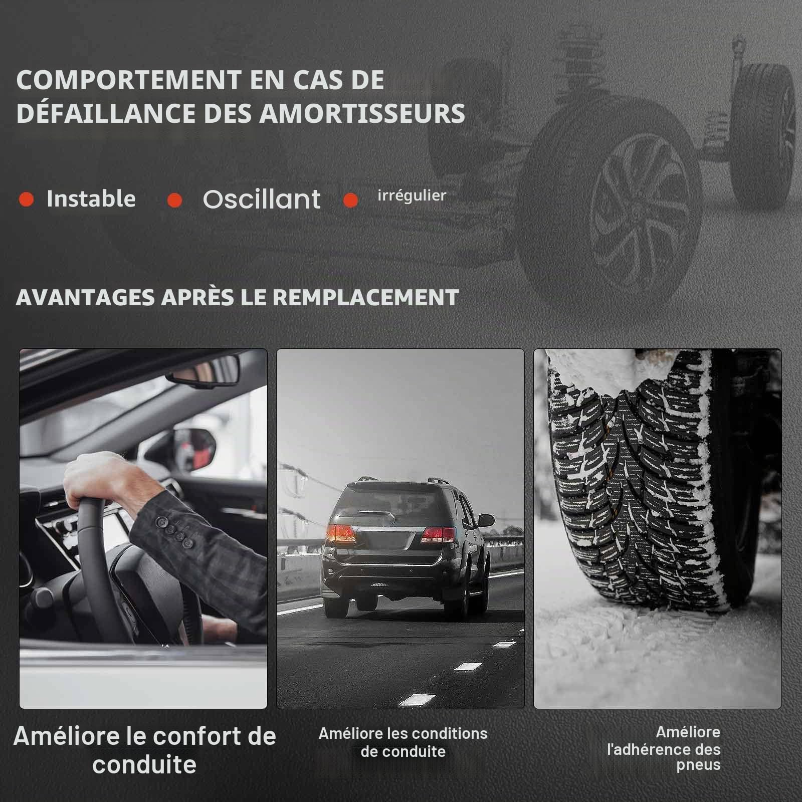 Frankberg 2 amortisseurs avant 422 mm à pression de gaz 3338058 | Compatible avec: C3 III Fourgon SX SY, Fourgonnette Cactus C4 0B 0P, Cactus C4, C3 III SX