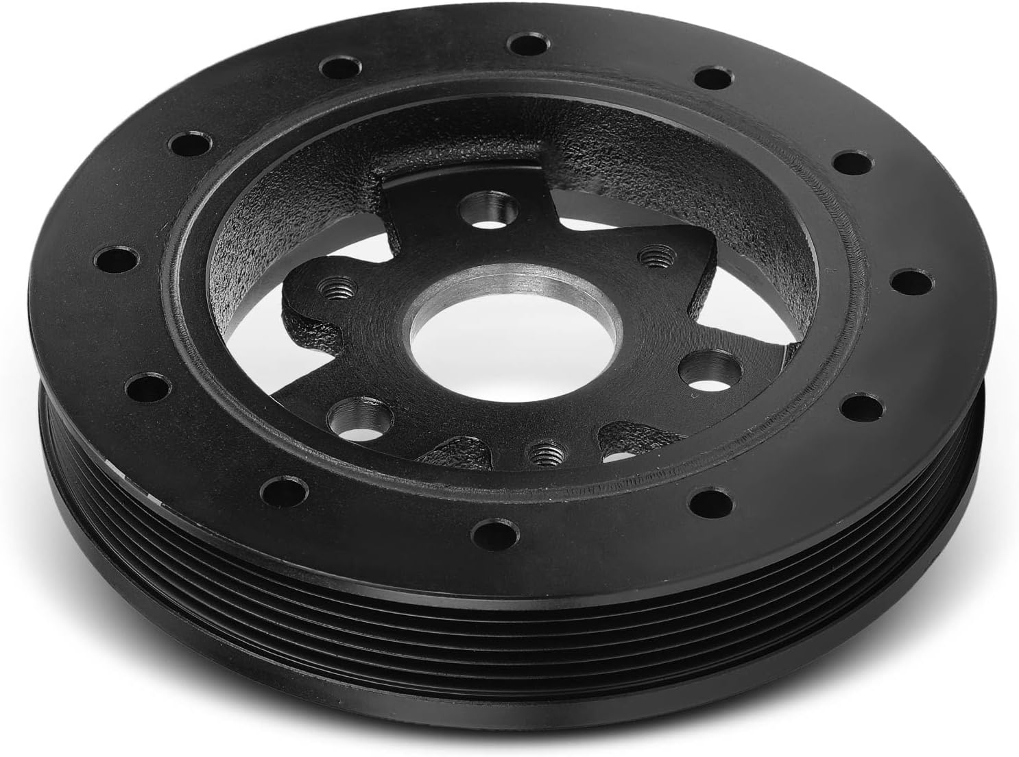 A-Premium Engine Harmonic Balancer Pulley - OHV V8 5.7L - Compatible with Chevrolet & Pontiac & Cadillac & Buick Cars - 1993-1997 - Impala, Caprice, Camaro, Firebird, Fleetwood & More