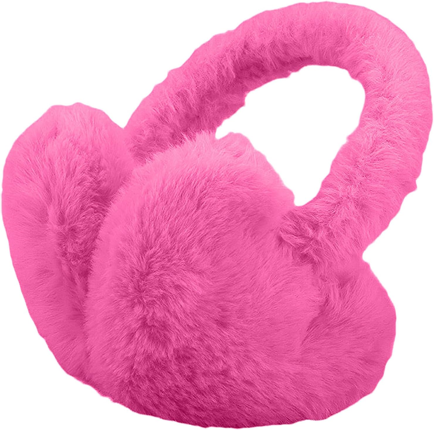 Cute Heart Ear Muffs for Kids Winter Faux Fur Ear Covers