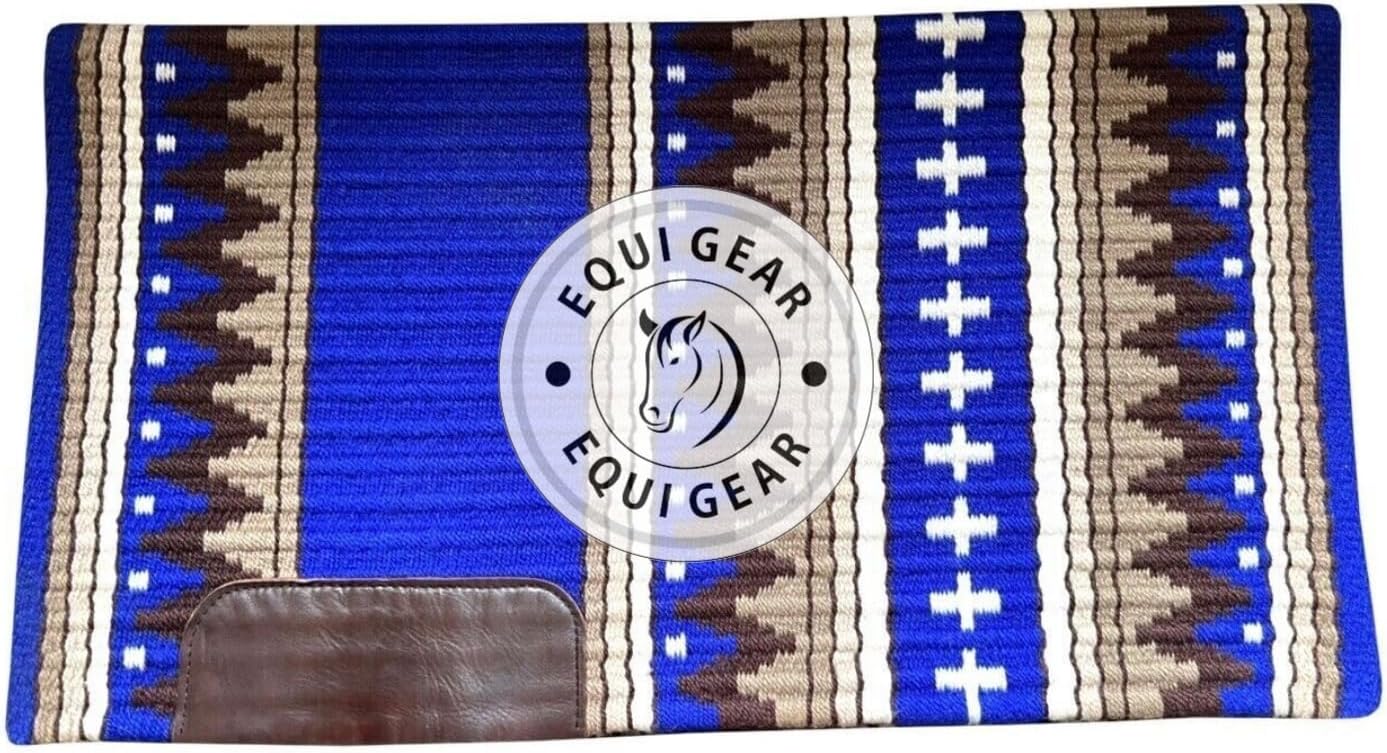 Horse Western Show Saddle Blanket/New Zealand Wool Western Saddle Blanket Top Wool Pad Sensor Flex (Customization Available) N278