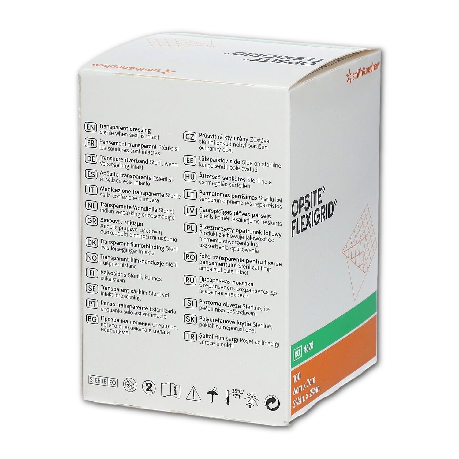 Opsite Flexigrid Zestaw 100 sterylnych opatrunków 6 x 7 cm 348 g