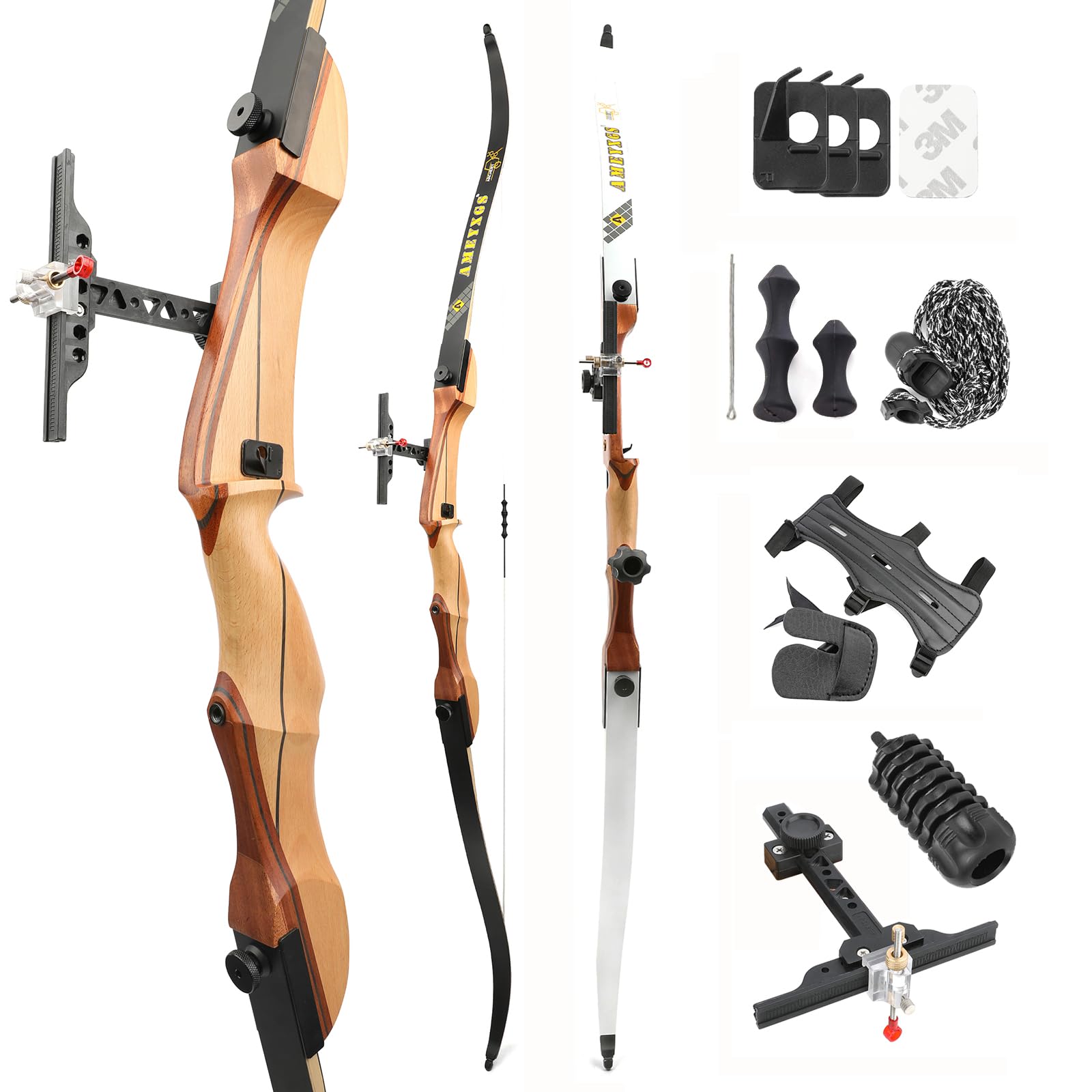 Arc Classique de tir à l'arc 66" 68" 70" 14-40 lbs droitier chasse compétition