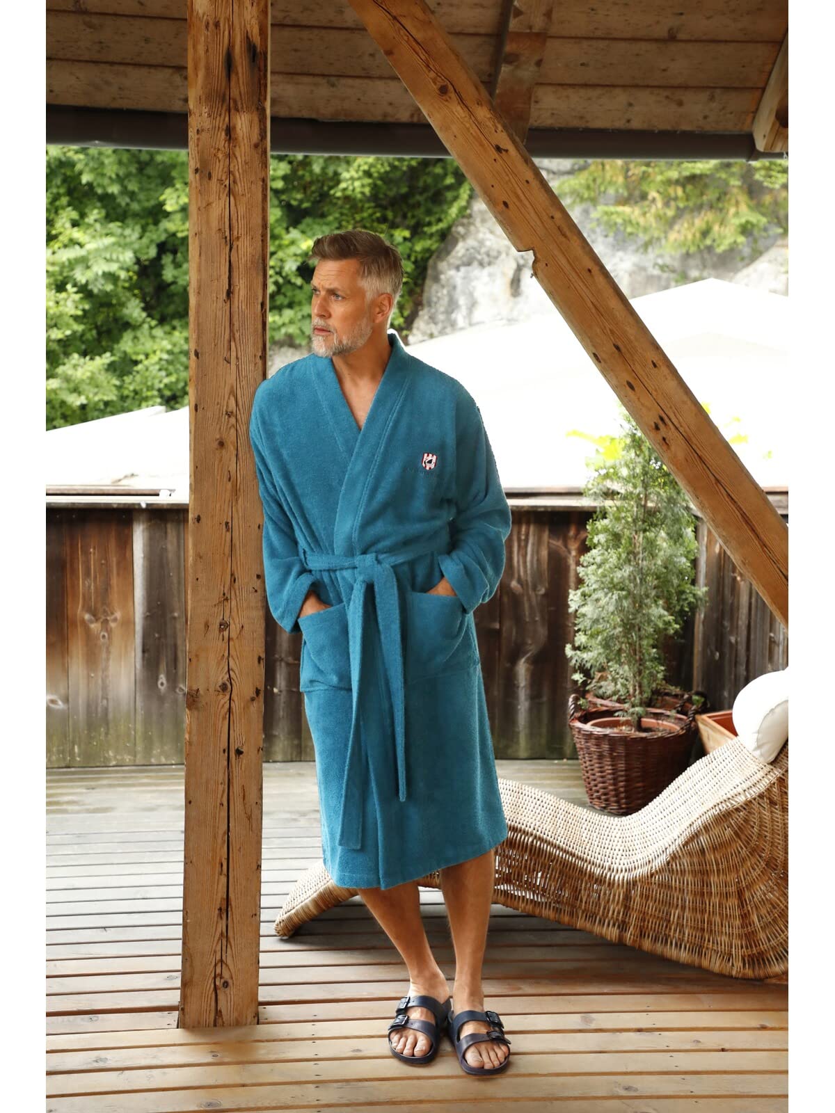 Jan Vanderstorm Homme Peignoir De Bain Janning