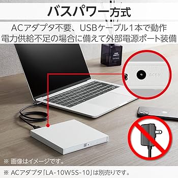 Logitec製　ポータブル DVDドライブ　LDR-PWA8U3CVWH　ホワイト Amazon.com: ロジテック Logitech LDR-PWA8U3CVWH Portable DVD