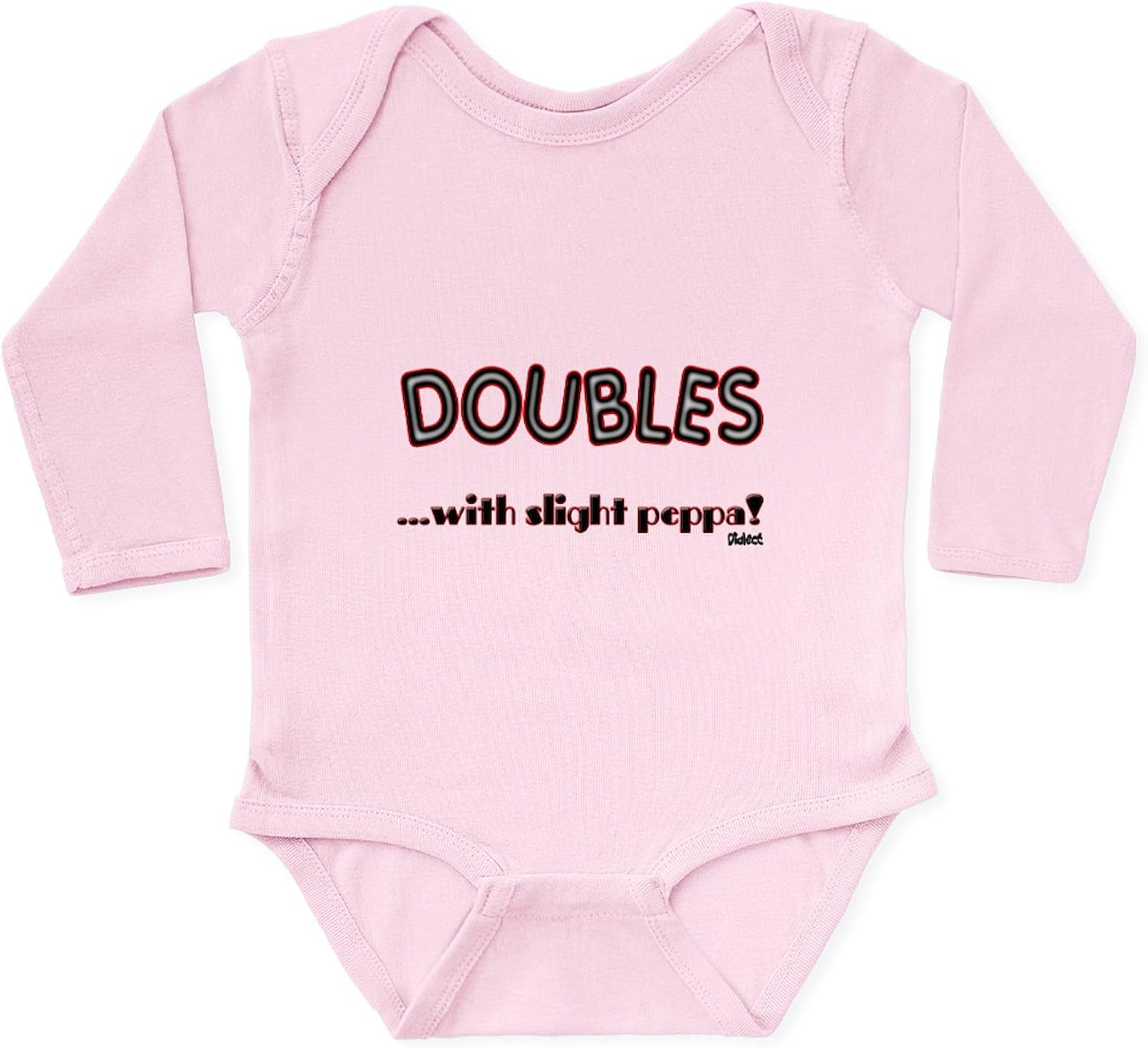 CafePress Doubles Long Sleeve Infant Bodysuit Cute Long Sleeve Infant Baby Bodysuit Romper