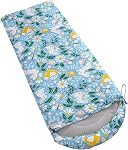 AILONEN Mermaid Scales Print Camping Sleeping Bag,Lightweight & Waterproof,3 Season Warm & Cool Weather,Portable Bags for Girls Women Travelling,Outdoors