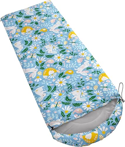 Miniatura 4 de AILONEN Cute Frog Green - Saco de dormir para acampar, ligero e impermeable, 3 estaciones de clima cálido y fresco, compresión portátil de viaje con