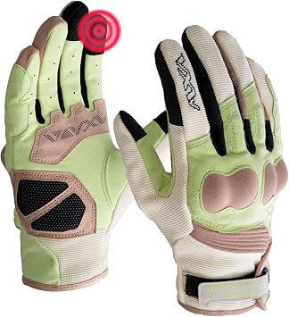 VXW Motorcycle Gloves for Women - with Palm & Knuckle Protection and Touchscreen Design for Motorbike, BMX, ATV, MTB