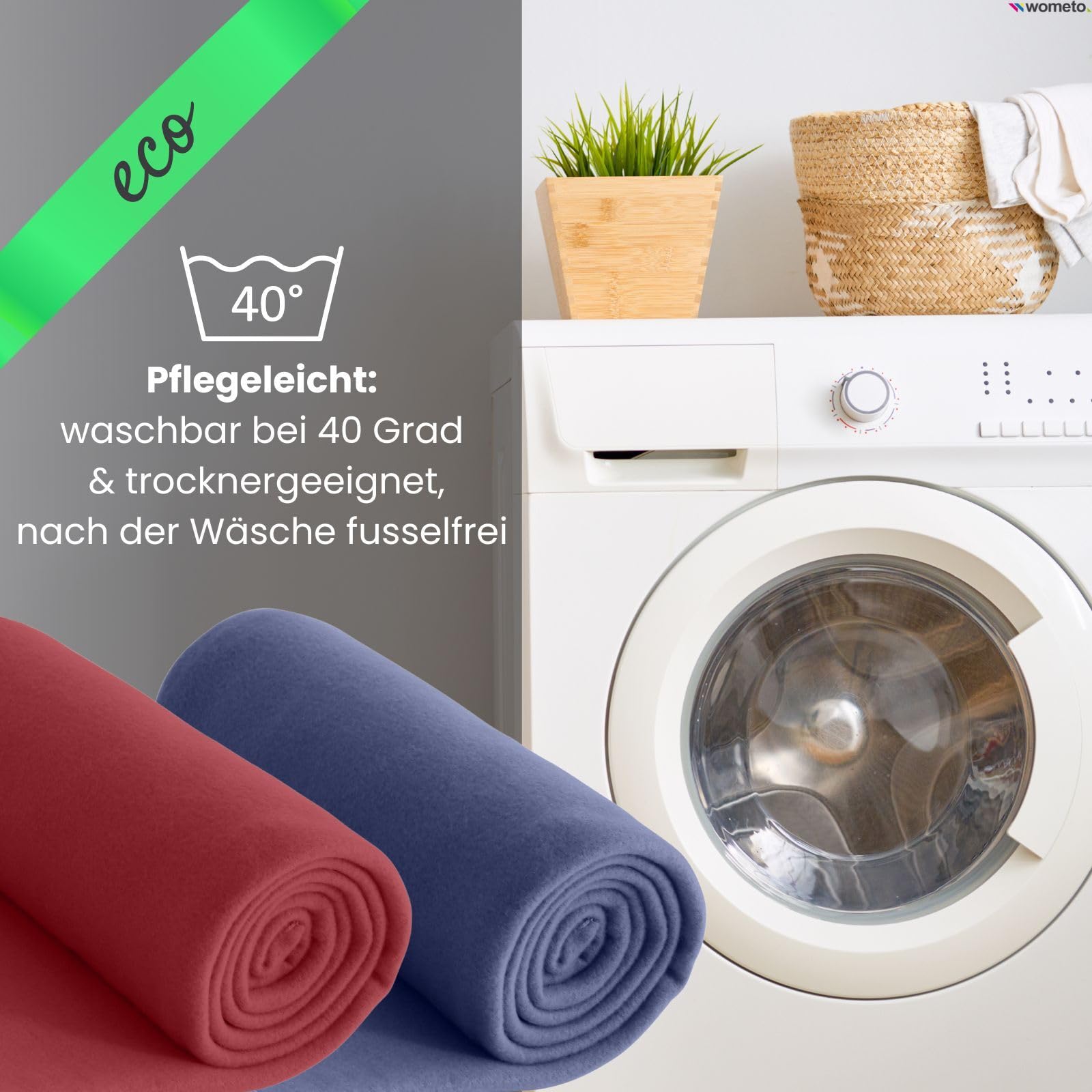 wometo Pack de 10 mantas de forro polar ecológico de material 100% reciclado + certificado Öko-Tex, 130 x 160 cm, aprox. 400 g, color rojo oscuro con antibolitas y borde de ribete