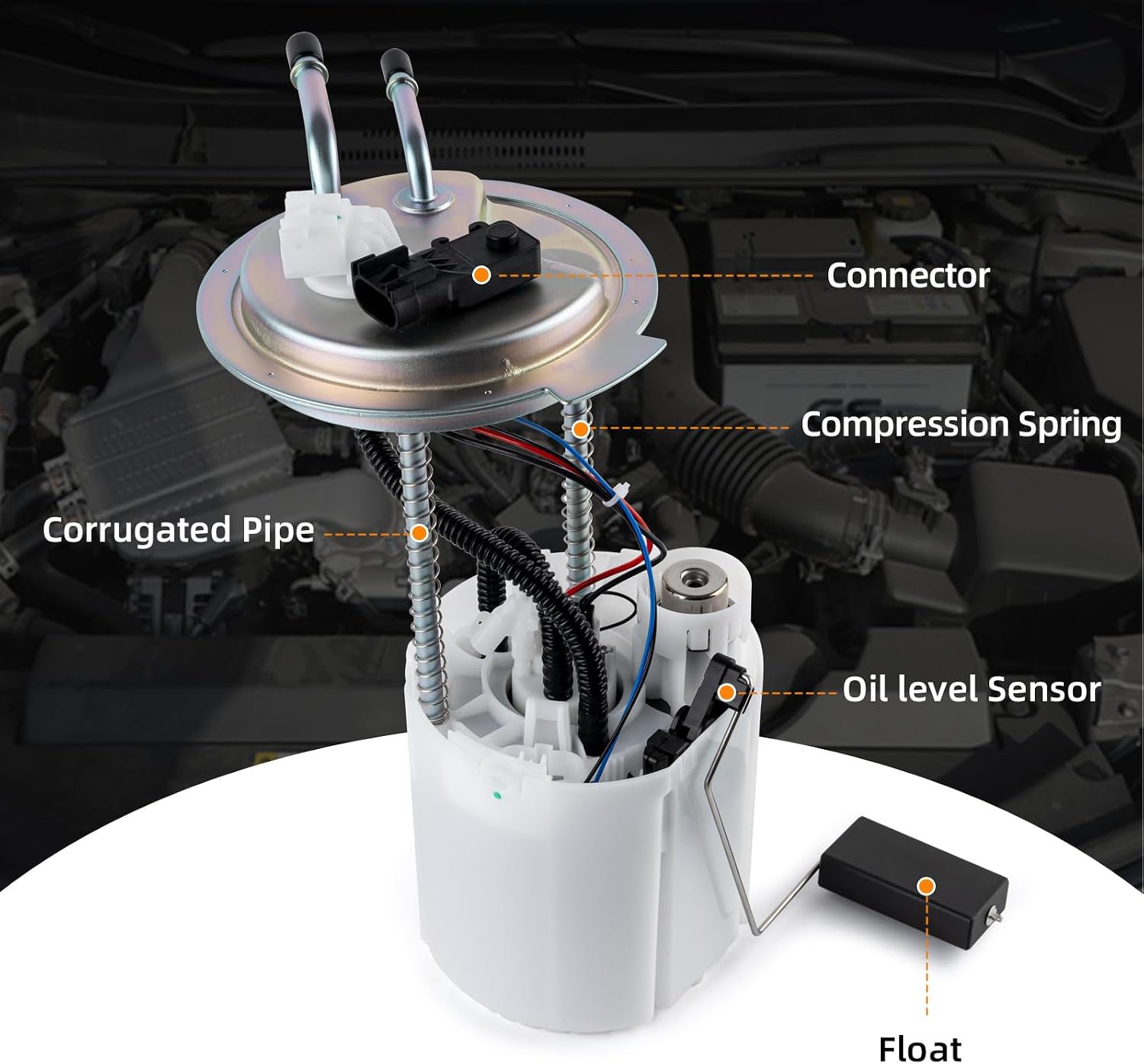 Electric Fuel Pump Assembly Compatible For Chevrolet Avalanche Suburban GMC Yukon XL 1500 V8 5.3L 2005-2007 Replaces E3706M MU1474 P76273M