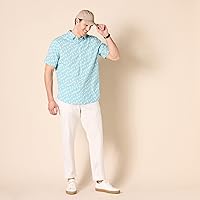 Vista 7 de Tienda Essentials Camisa de popelina de manga corta ajustada para hombre