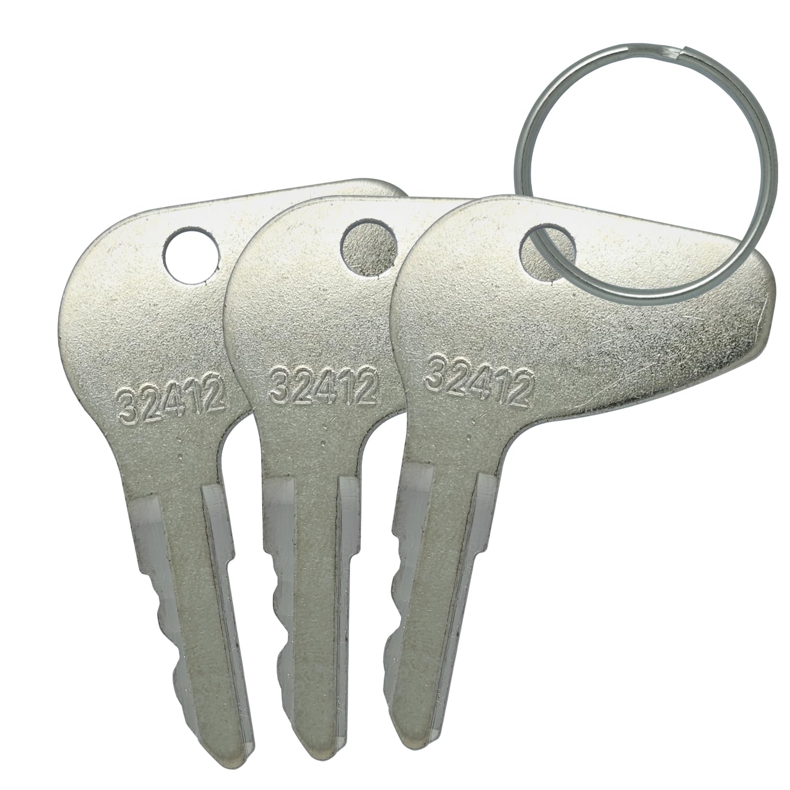 32412 H32412 35260-31852 lgnition Keys Replacement for Kubota L, G & M Series G3200 G4200 G5200 G6200 M4700 M4800 MX5000 M5400 Tractor (3 Pack)