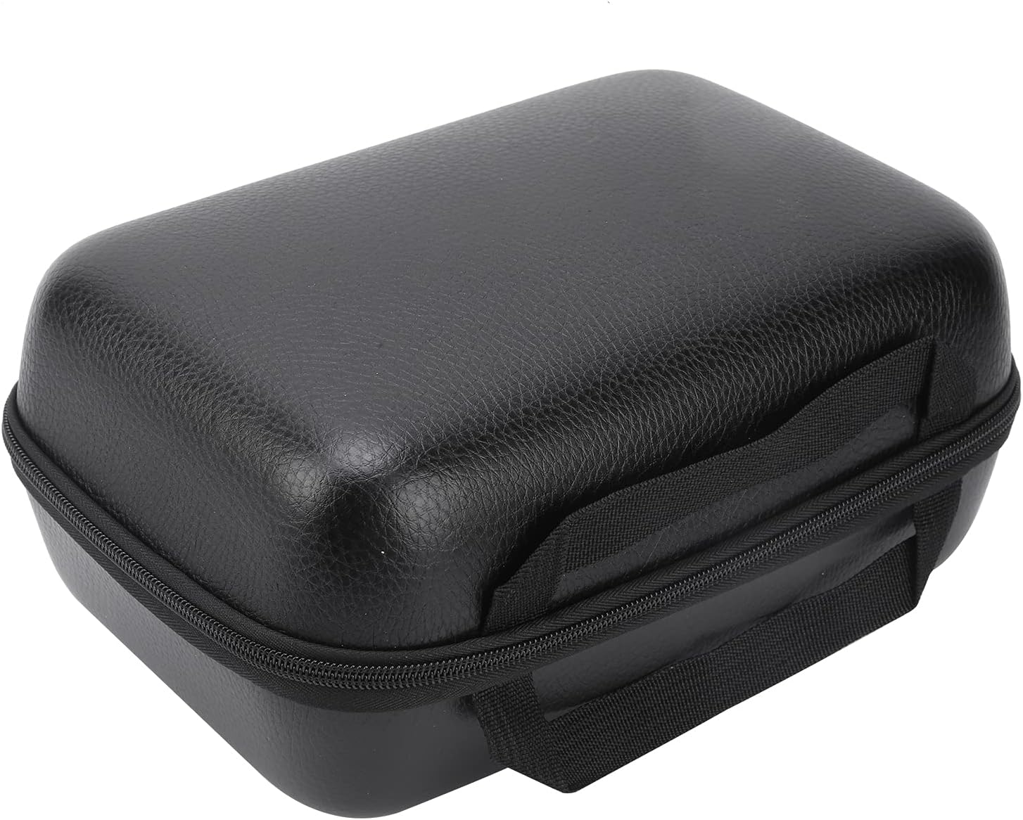 GIFTER PU Leather Hard Fishing Reel Protective Case Waterproof Wear- Shock-proof Storage Pouch with Two-way Zipper for Reels Small Accessories