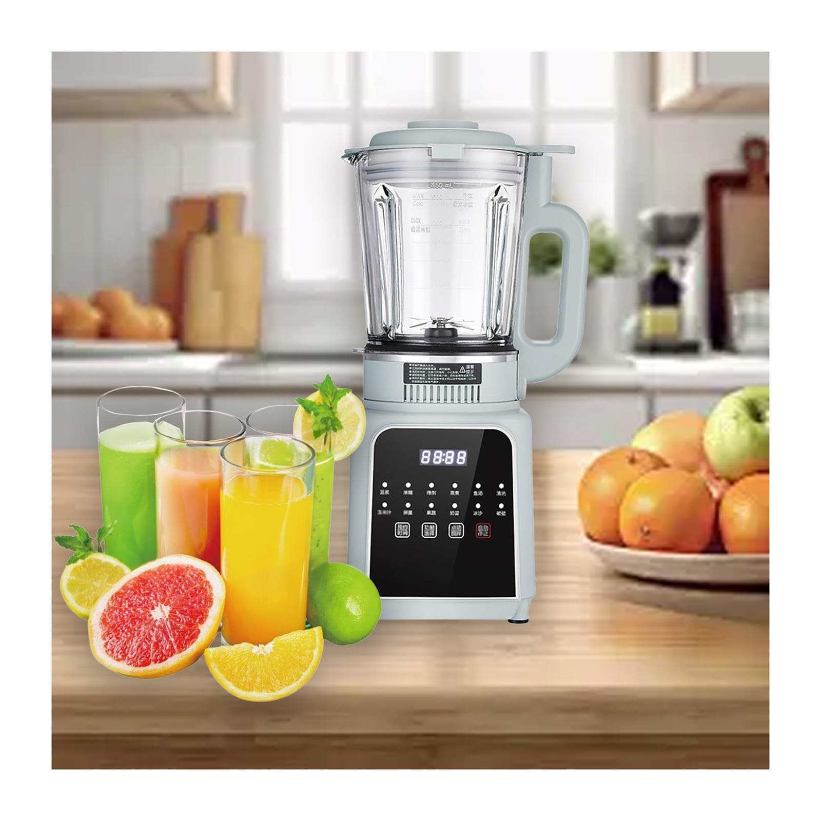 Exprimidor De Fruta Entera 1200W, Prensa En Frío 1.65L