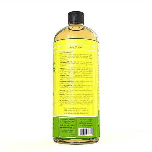 Miniatura 3 de Seven Minerals EWG Verificado Jabón de Castilla y Jabón de Castilla Mandarina Albahaca