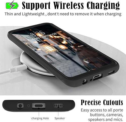 Miniatura 7 de BVDIKMI Funda para Samsung Galaxy A52 a prueba de golpes de TPU suave para mujeres y hombres, contraportada dura de vidrio templado antiarañazos