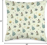 Vista 4 de Disney Tiana The Princess and The Frog - Cojín (16.0 x 16.0 in), multicolor