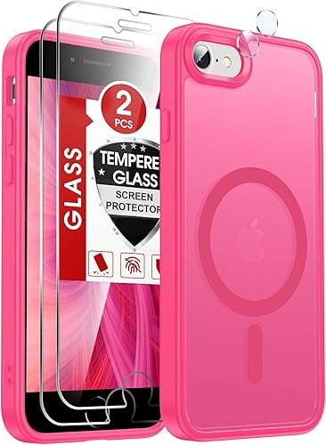 Miniatura 107 de LeYi Funda para iPhone XR: con protector de pantalla X2 + 2 funda para cámara [compatible con MagSafe] Funda protectora magnética i iphoneXR, Negro