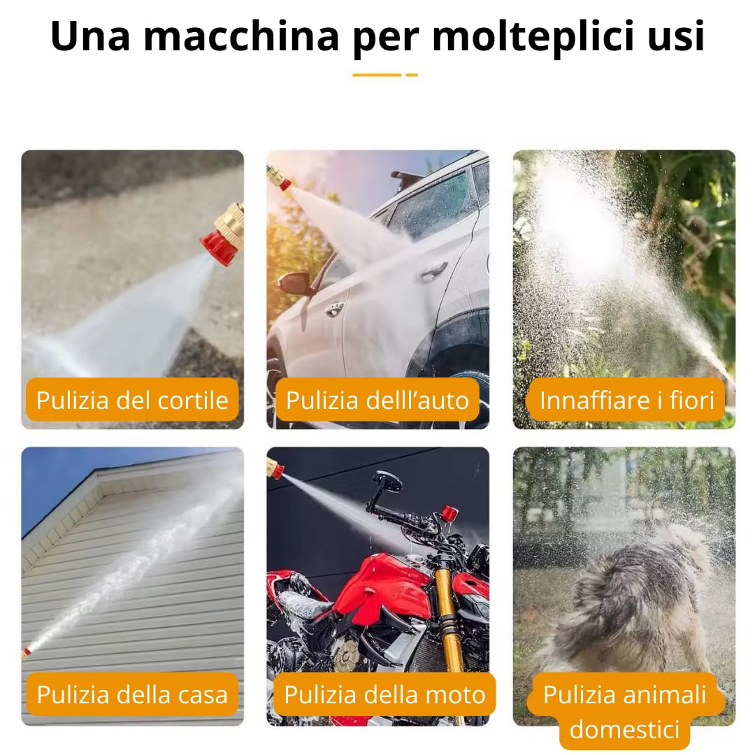 Mini soplador a batería para hojas con turbocompresor e hidrolimpiadora a batería potente, velocidad del aire hasta 126 km/h, equipado con 2 baterías de 48 V 3000 mAh (soplador e hidrolimpiadora)