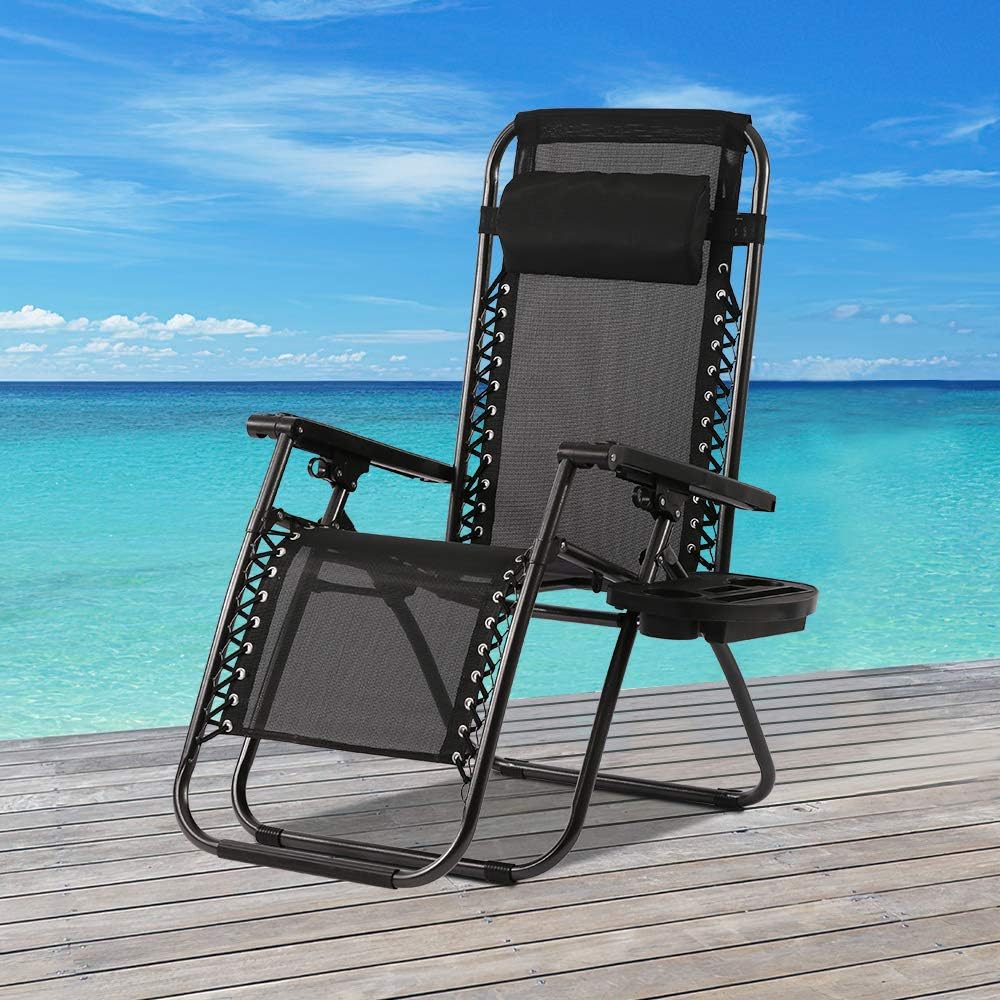 Zero Gravity Chair Patio Lounge Recliners Folding Lawn