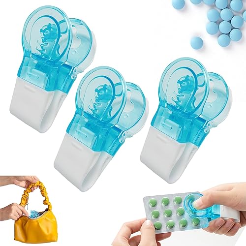 Pastillero portátil, herramienta portátil para pastillas, organizador de píldoras, herramienta de asistencia (3 piezas)