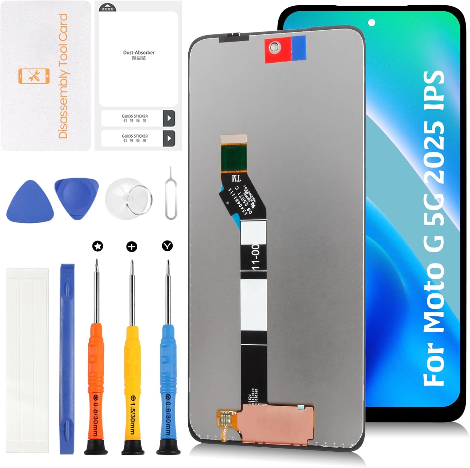 Original for Motorola Moto G 5G 2025 XT2513 6.7" LCD Screen Replacement LCD Display Touch Digitizer Screen Assembly XT2513-1 XT2513-2 XT2513V with Repair Tools