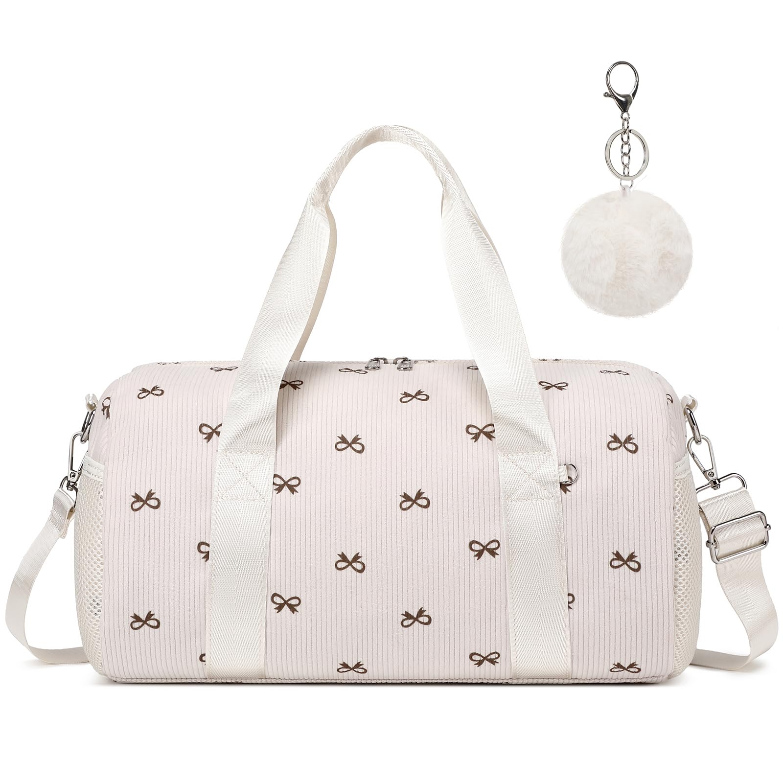 Dance Bag for Girls Kids Ballet Gymnastics Training Bag Small Sports Duffel Bag with Waterproof Pocket for Sports Gym Travel Corduroy