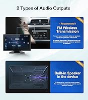 Vista 5 de Cámara de respaldo de 4 canales de 1080p con pantalla de 10.2 pulgadas, cámara de respaldo de grabación DVR