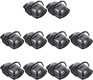 OSKOE 10Pcs Rotisserie Chicken Roaster Container with Covers Plastic Disposable Take Out Containers with Clear High Dome Lid Without Handle (Color : Without handle, Size : 30X21X9CM)