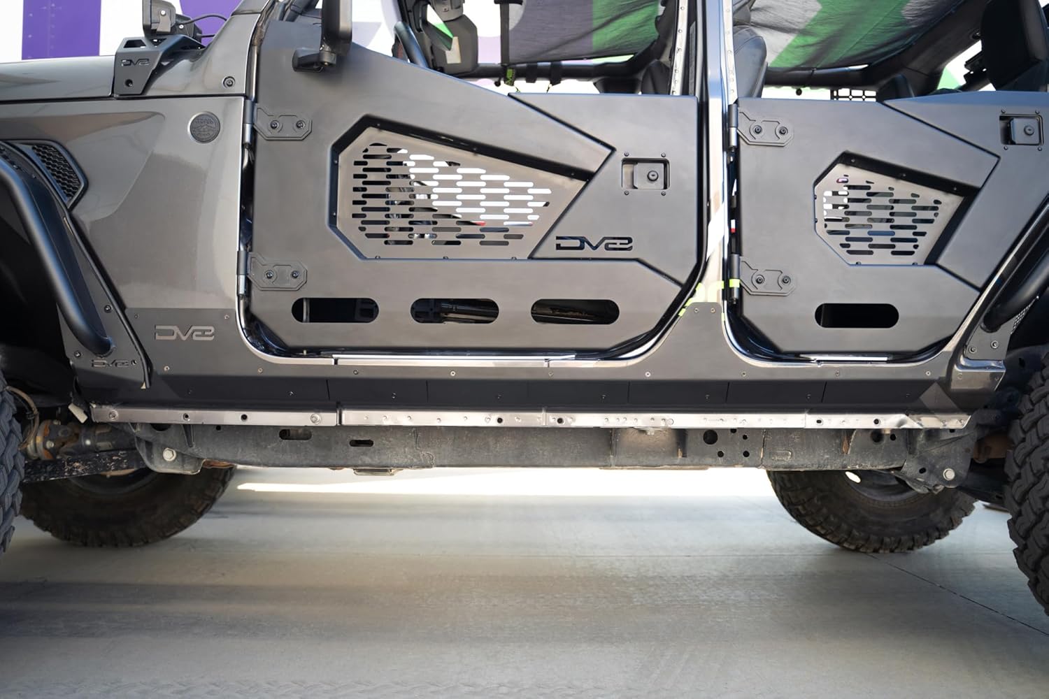 DV8 Offroad Rock Skins for The 2018-2026 Jeep Wrangler JL 4-Door | Protects Lower Body Panels from Rocks & Debris | Works with Aftermarket & Factory Fenders | Compatible with Most Sliders & Steps
