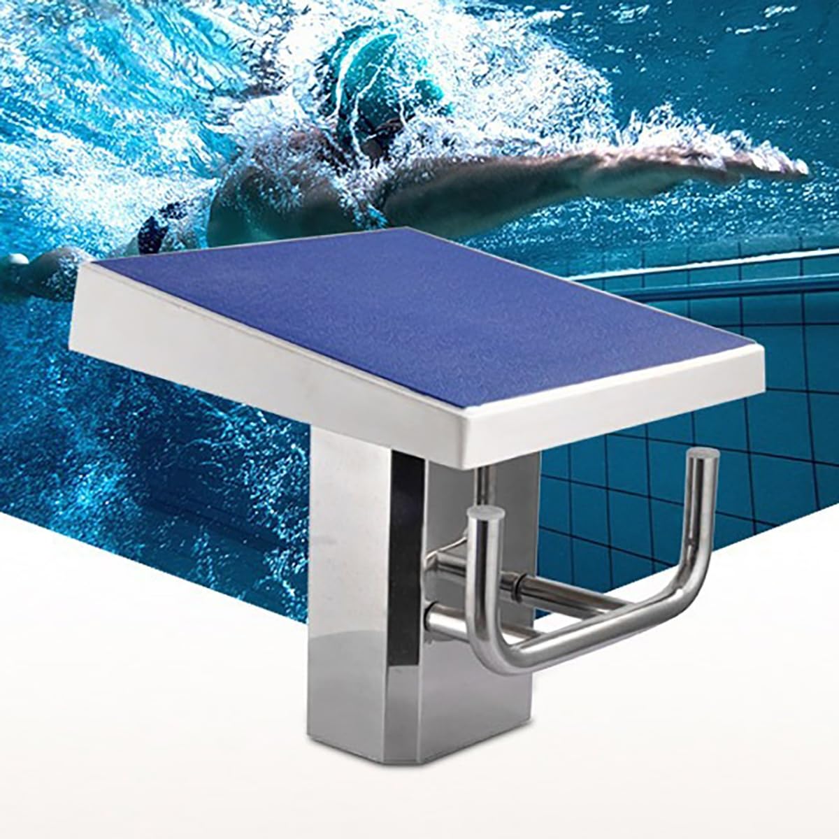 Plateforme de plongeon de piscine en acier inoxydable pour compétition