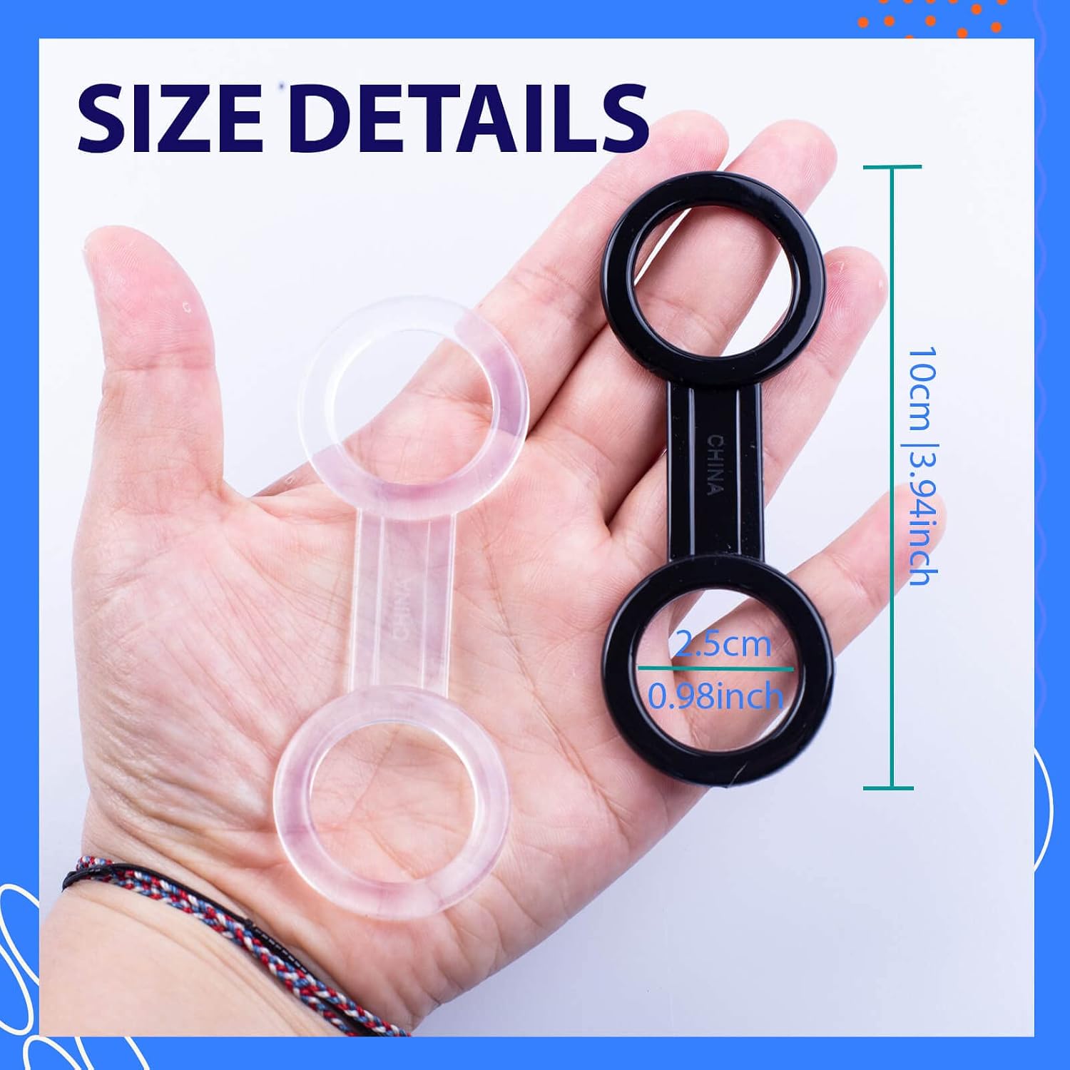Two-Color Silicone Snorkeling Mask Strap Holder Clip-Diving Gear Accessory