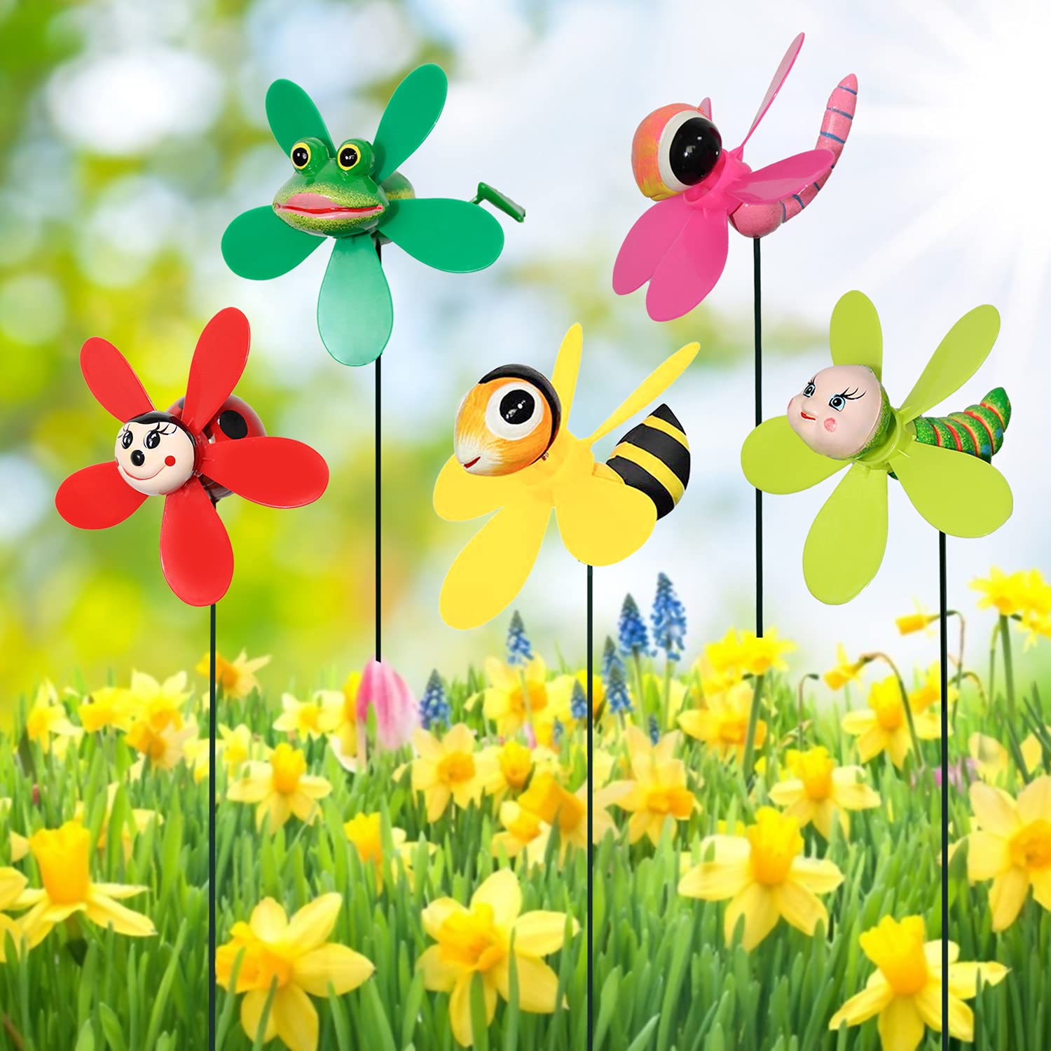 Garden Spinners Pinwheels Glass Flower Pinwheels Garden Center