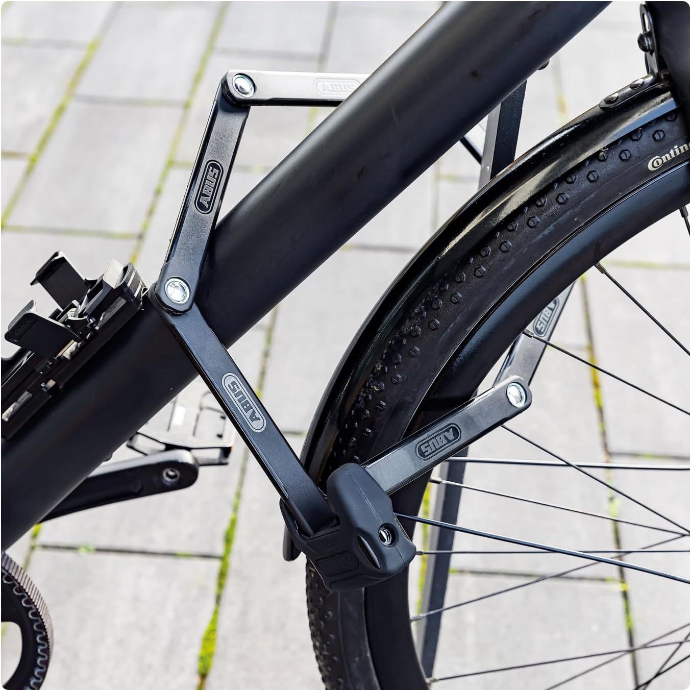 ABUS 38174 Bordo 6000k/90 Sh Bicycle Folding Locks, Black/Orange, 90 cm