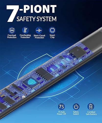 Miniatura 3 de IUIRE Encendedor de velas eléctrico recargable de arco con doble interruptor de seguridad (1 unidad, blanco)