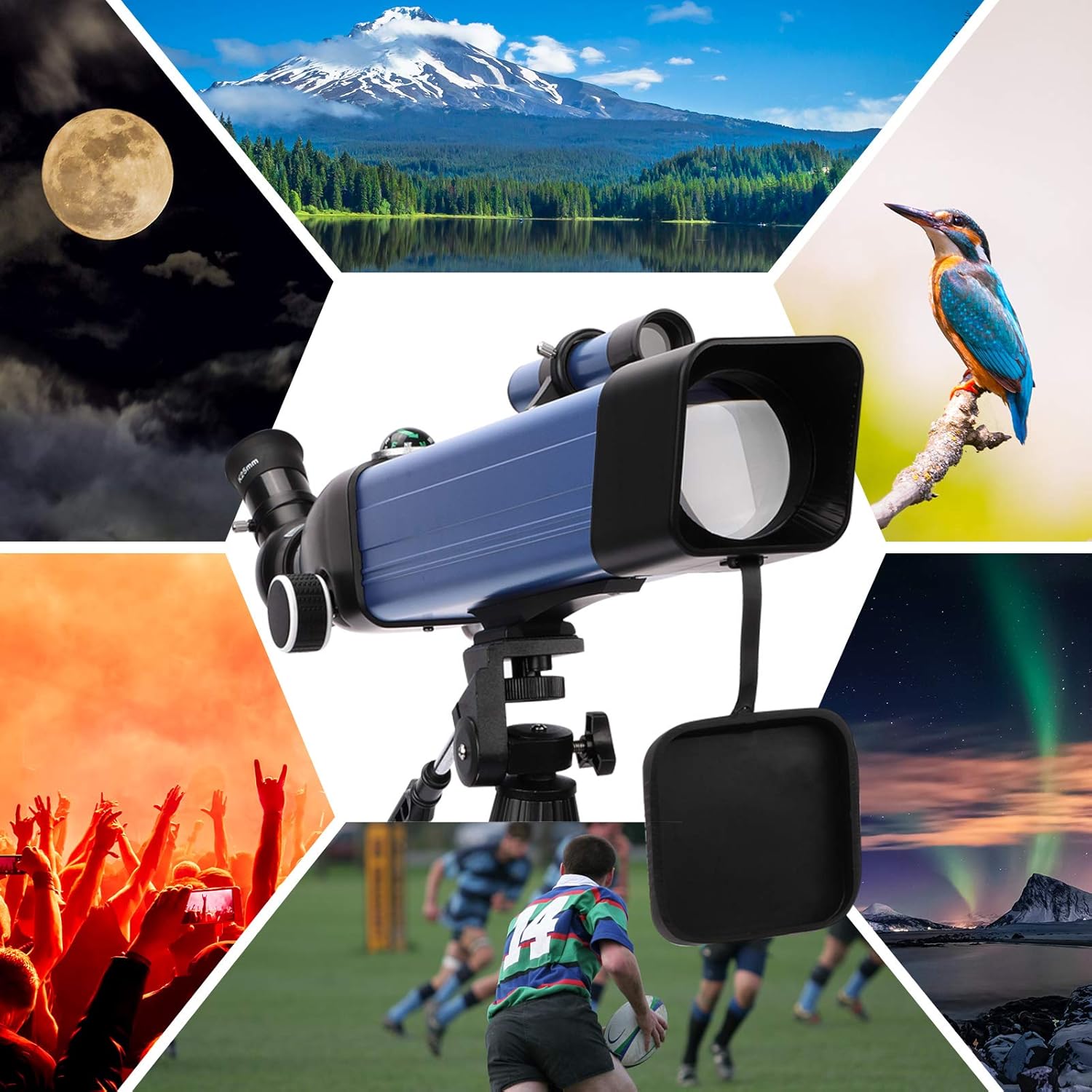 Uр Tо 40% оƒƒ USCAMEL Telescopes for Adults Kids,500mm/60mm Aperture,Double Eyepieces Astronomy Refractor Telescope with Adjustable Tripod & Finder Scope,Fully Multi-Coated Optics,Phone Adapter for Sharing