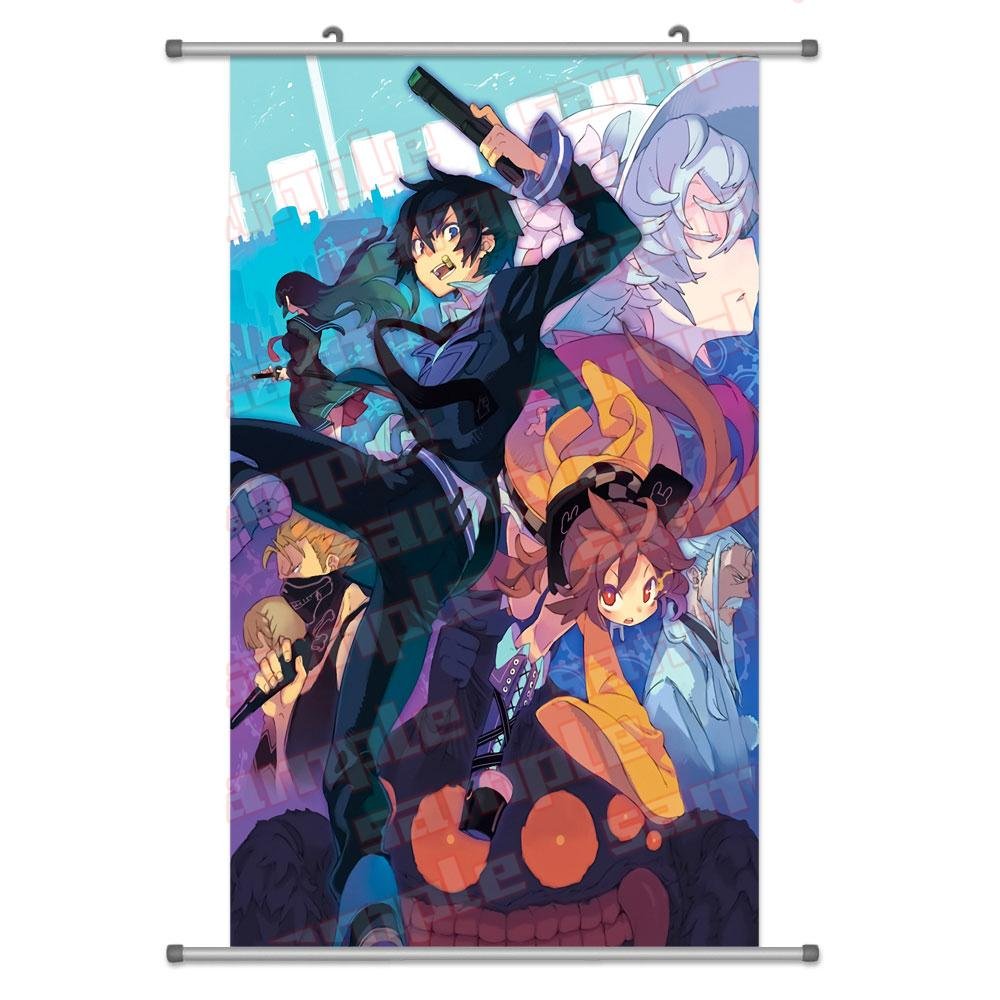 A Wide Variety of Black Bullet Anime Characters Wall Scroll Hanging Decor (Satomi Rentarou & Aihara Enju 3)