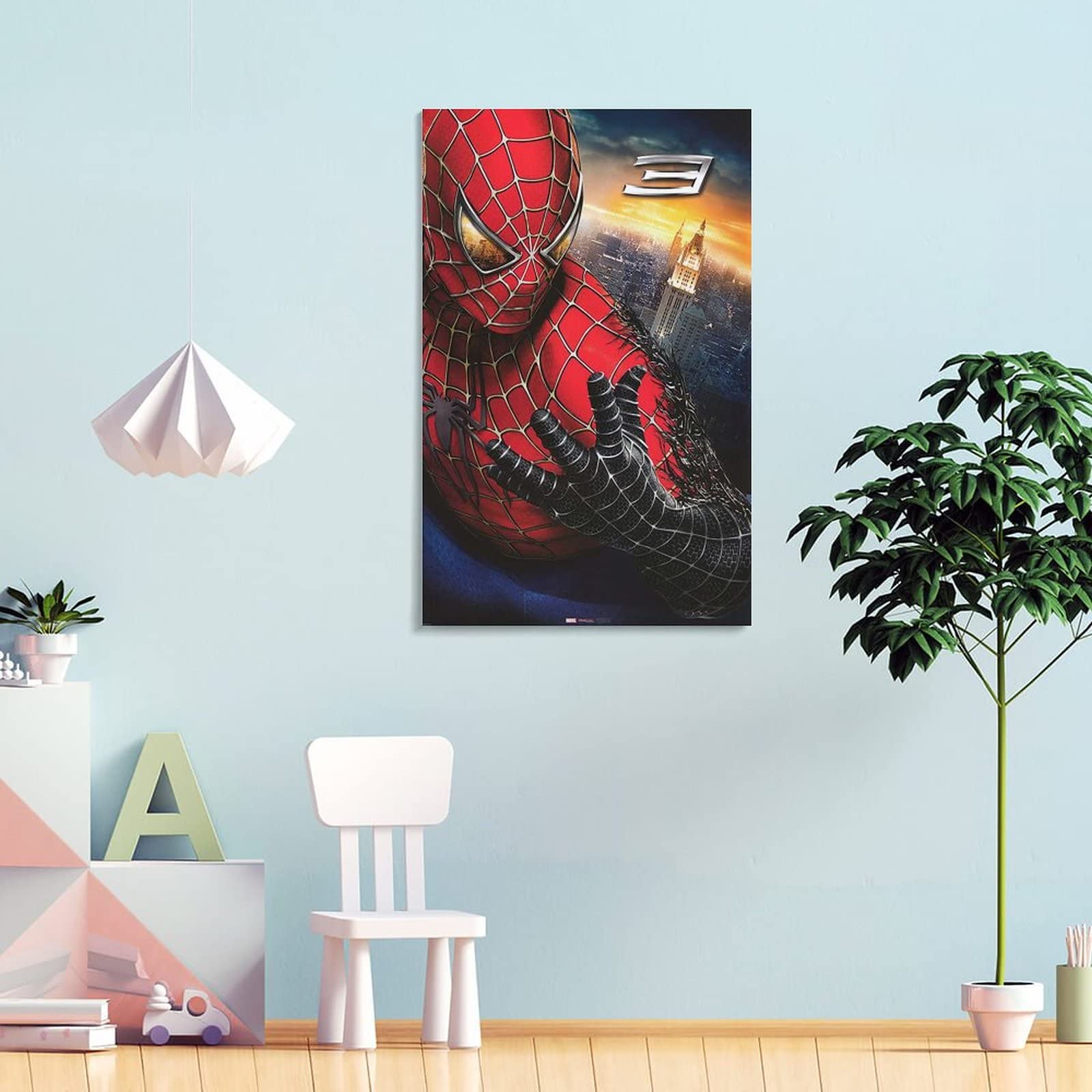 Amazon｜スパイダーマンの映画ポスター エンパイアステートビル いいね