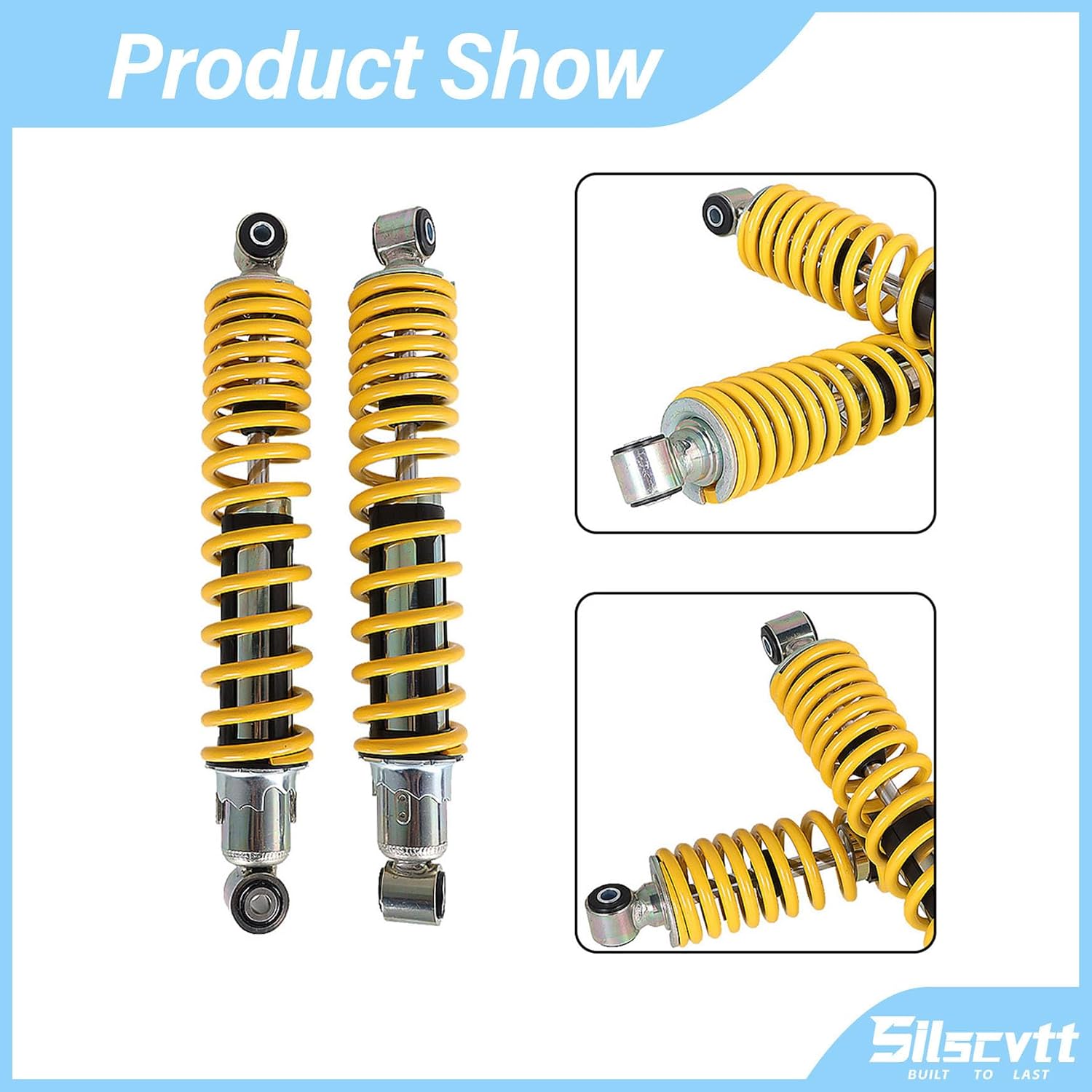 2 Pcs Yellow Front Driver Left Right Shocks Absorber Replacement for Yamaha Banshee 350 1987-2006 Replacement for 3GG-23350-20-36