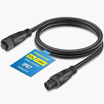 NMEA 2000 Cable,6.5Ft Marine Grade N2K Backbone/Drop Extension Cable | Compatible with Garmin GPSMAP, Lowrance HDS, Simrad GO/NSS, B&G, Raymarine, Yamaha, Honda, Mercury, Suzuki