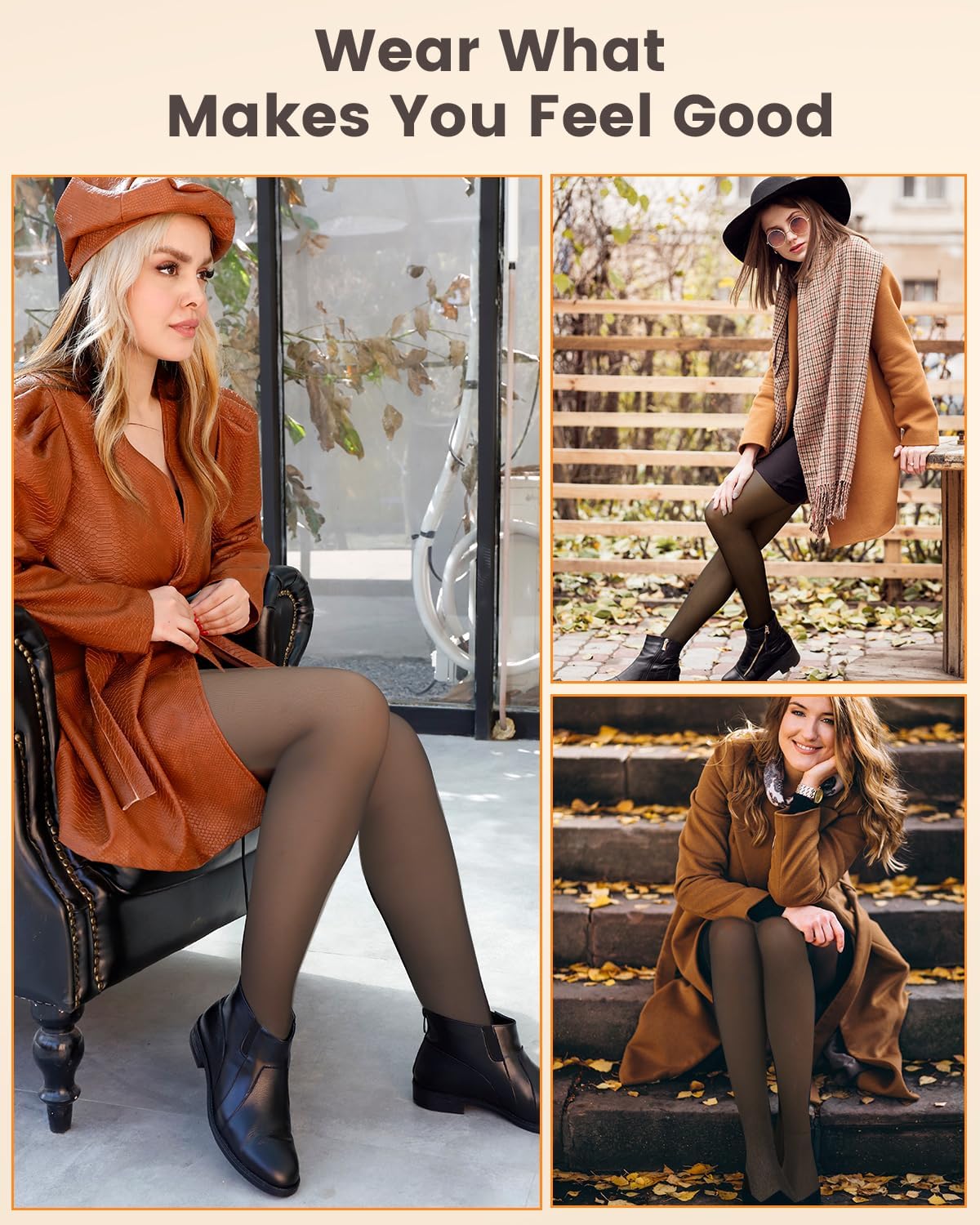 Fleece Lined Sheer Tights Women, Black Skin Translucent Leggings Thermal Pantyhose Warm Stockings Tall - Image 6